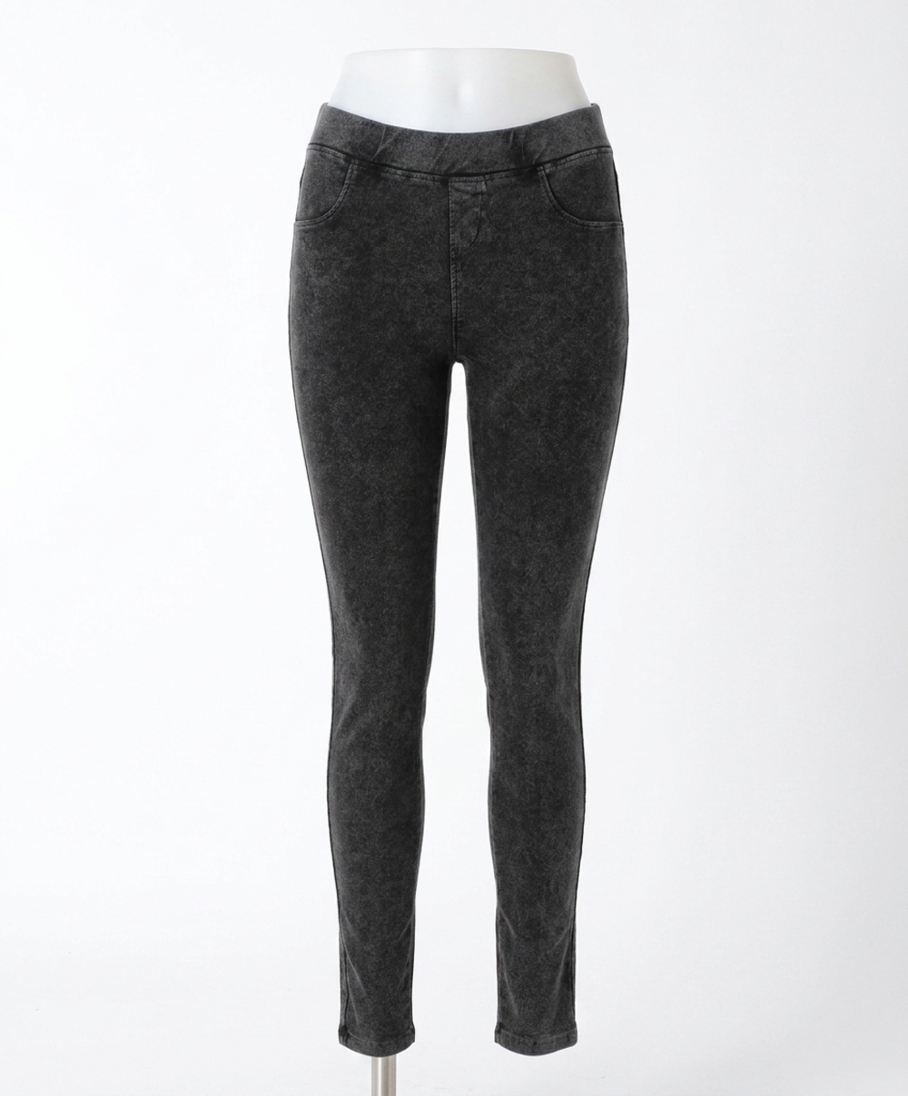 NEW FRENCH KYSS women's mid rise jegging in dark gray